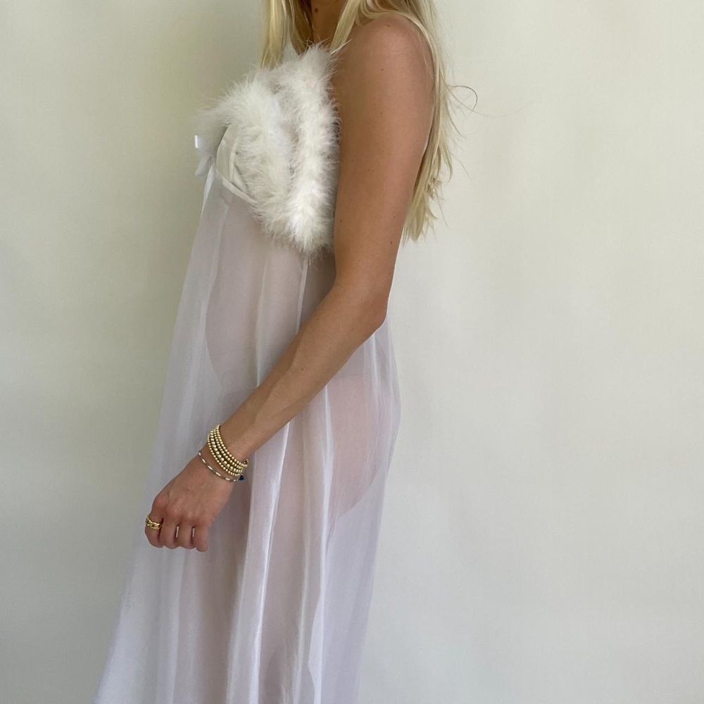 Vintage Marabou Slip - Picture 3 of 5